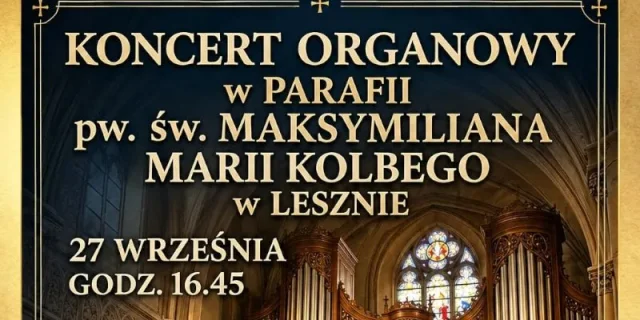 Koncert Organowy – Michał Dąbrowski